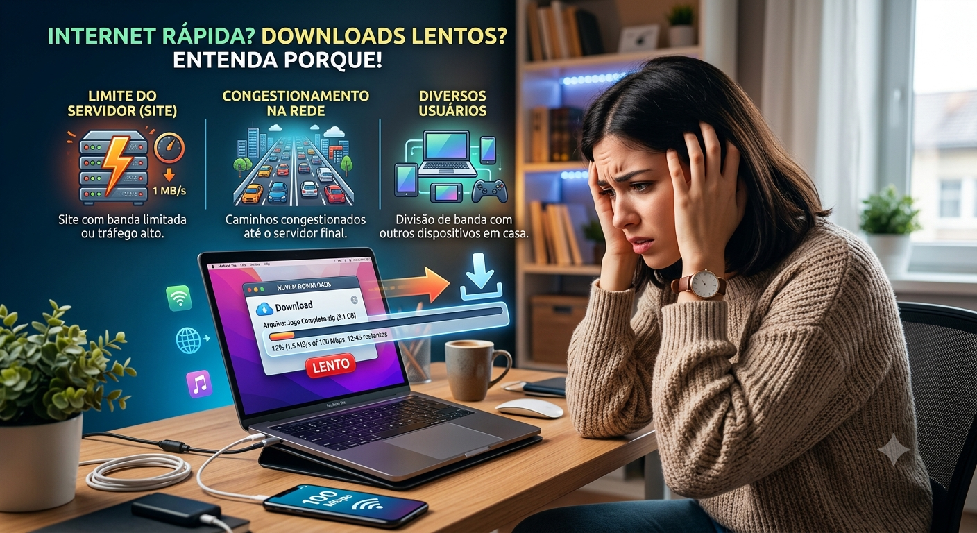 Internet está rápida no teste, mas lenta nos aplicativos: por quê?